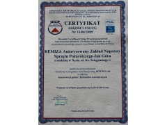 Certyfikat Jakości Usług