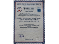 Certyfikat Jakości Usług