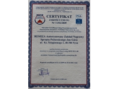 Certyfikat Jakości Usług